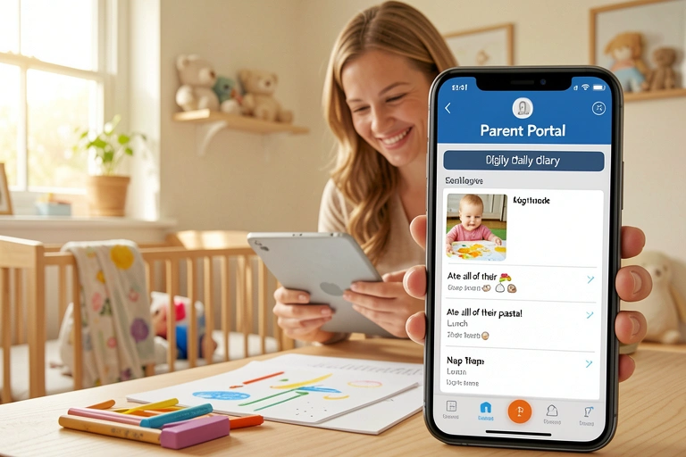 Daily Diaries: Digital Updates for Nursery Parents