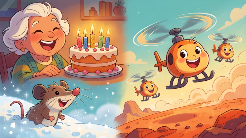 117 Candles, Mars Helicopters and a Shrinking Shrew