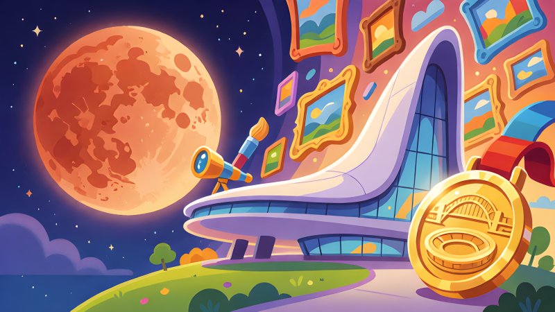 A Red Moon, a Story Museum and a Medal Mix-Up