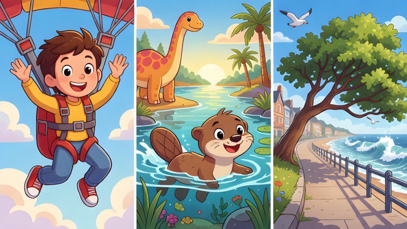 A Skydiving Badge, a Jurassic Swimmer and a Very Bendy Tree