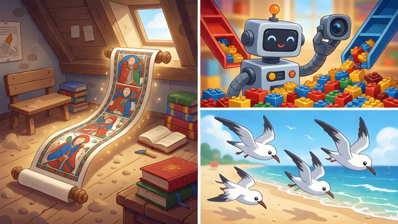 Attic Treasure, Brick Robots and Record Terns