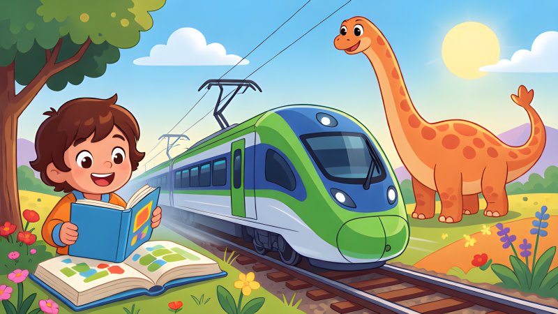 Brain-Boosting Books, Battery Trains and a Diplodocus in Spain
