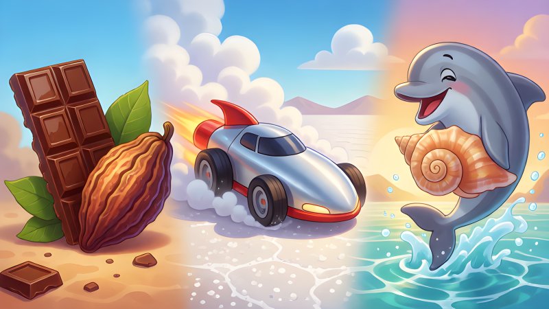 Chocolate, Steam and Clever Dolphins