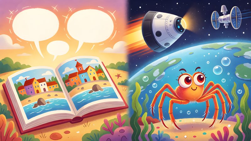 Comic Town, A Record Trip To Space, And A Sea Spider With Three Lips