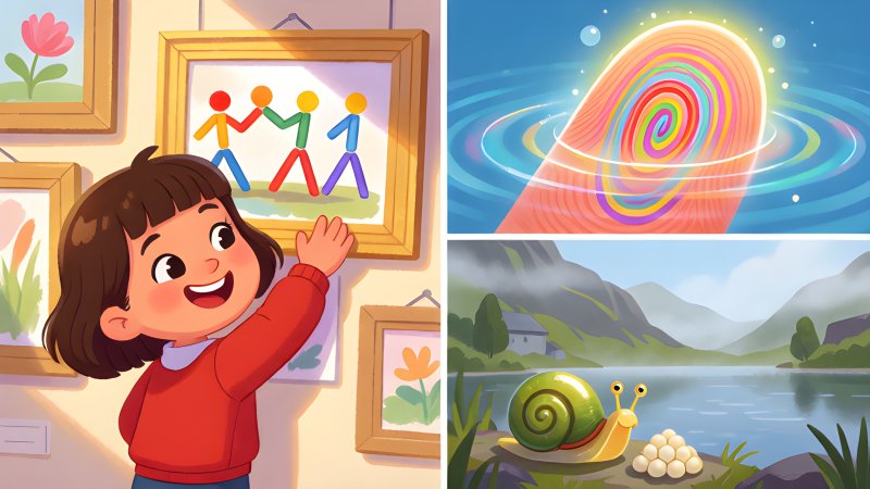 Gallery Walls, Fingertip Ripples and Snails on a Road Trip