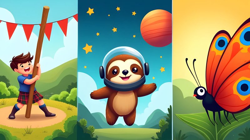 Highland Heroes, Space Sloths and a Hissing Butterfly