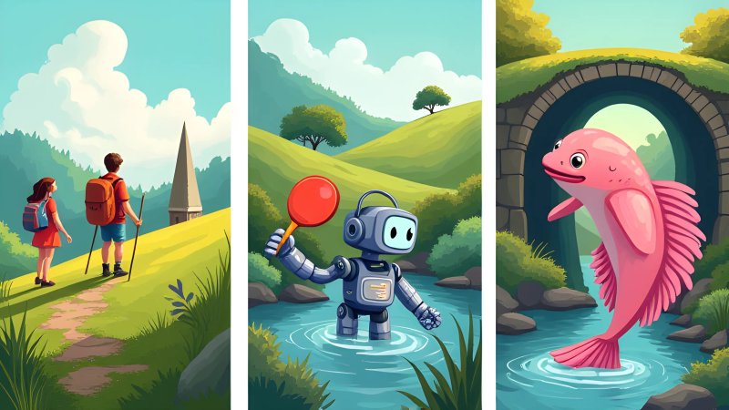 Hilltop Adventures, Robot Rallies and a Welsh Axolotl