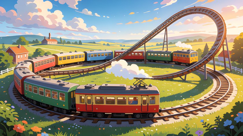 How Do Long Trains Turn Around on the Tracks?