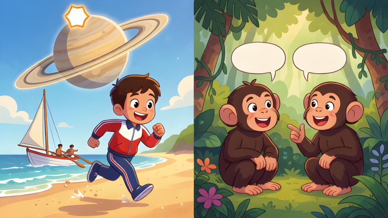 Olympic Dreams, Saturn's Ten-Sided Hat and Chimp Accents