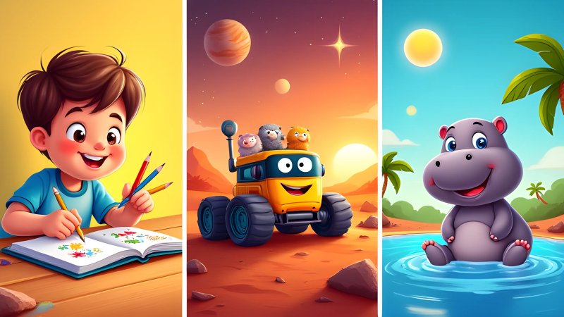 One Hundred Animals, A Stuck Mars Rover, and Bumpy the Baby Hippo