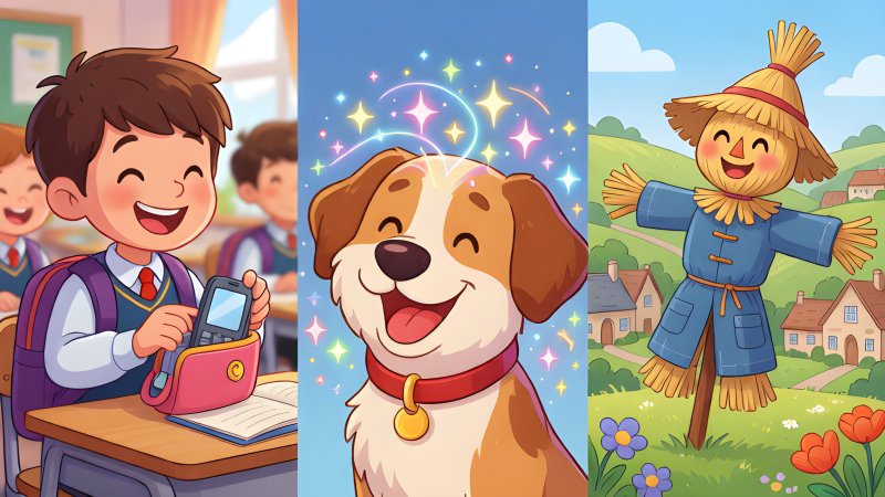 Phones Away, Clever Dogs and a Village of Scarecrows