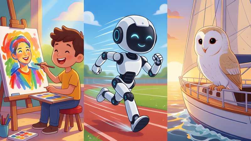 Portraits, Sprinting Robots and an Owl at Sea