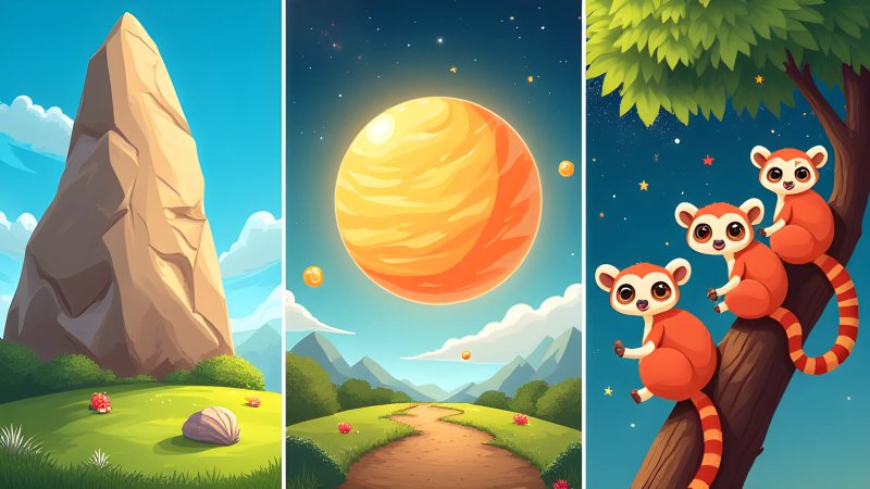 Rocky Chimneys, Rock Clouds and Four Tiny Lemurs