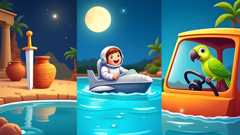 Sunken Roman Treasure, Moon Mission Crew, and a Cheeky Parrot