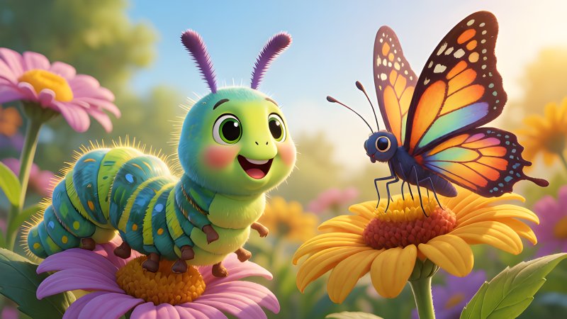 The Amazing Butterfly Adventure: From Caterpillar to Beauty