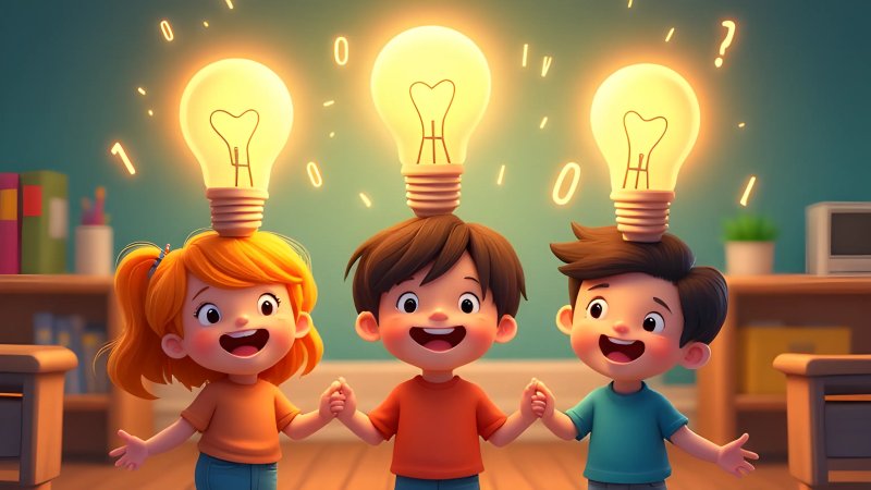 The Magic of Asking Questions: How Children Learn Binary Numbers