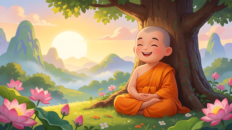 The Peaceful World of Buddhist Monks