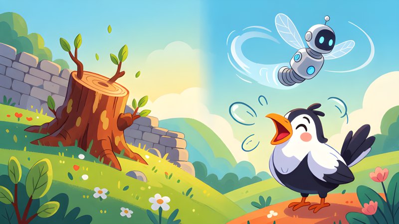The Tree That Came Back, A Robot Bee, And The Loudest Bird Alive