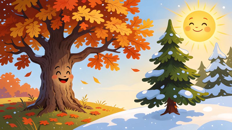 Trees That Change and Trees That Stay Green