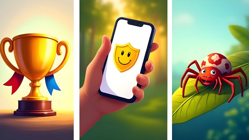 Trophies, Safer Screens, and a Smiley Spider