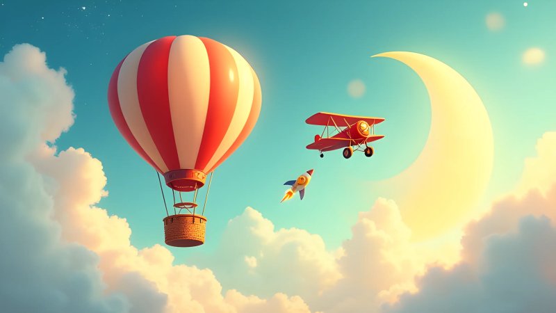 When Did Humans First Fly? From Balloons to the Moon!
