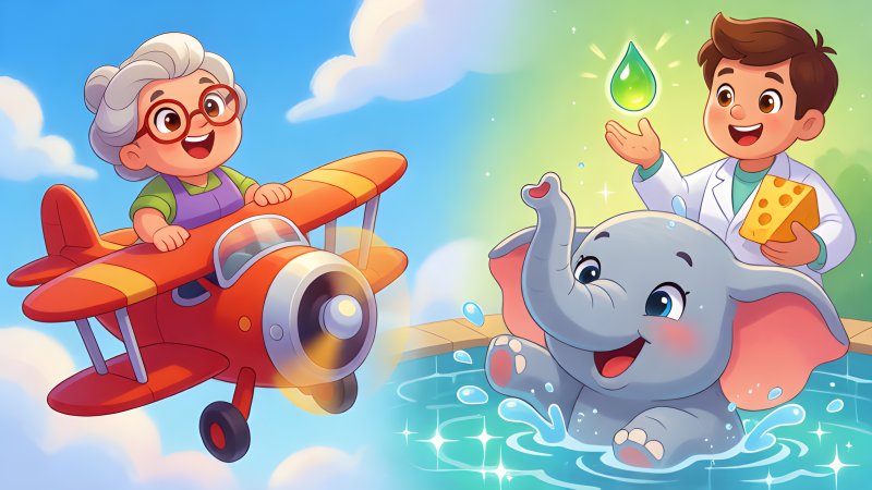 Wing Walkers, Cheesy Fuel and a Splashing Baby Elephant